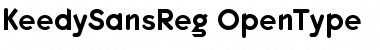 Download KeedySansReg Roman Font Title Preview