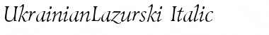 Download UkrainianLazurski Italic Font