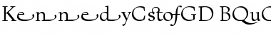 Download KennedyCusGD Regular Font Title Preview