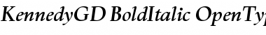 Download Kennedy Bold Italic Font Title Preview
