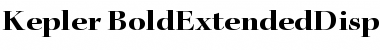 Download Kepler Bold Extended Display Font Title Preview
