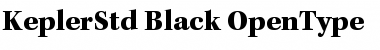Download Kepler Std Black Font Title Preview