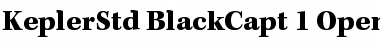 Download Kepler Std Black Caption Font Title Preview