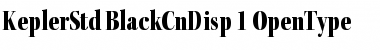 Download Kepler Std Black Condensed Display Font Title Preview