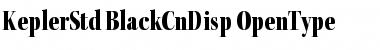 Download Kepler Std Black Condensed Display Font Title Preview