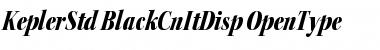 Download Kepler Std Black Condensed Italic Display Font Title Preview