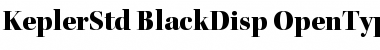 Download Kepler Std Black Display Font Title Preview