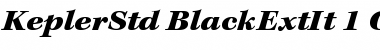 Download Kepler Std Black Extended Italic Font Title Preview