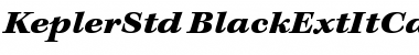 Download Kepler Std Black Extended Italic Caption Font Title Preview