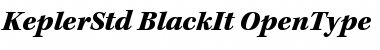 Download Kepler Std Black Italic Font Title Preview
