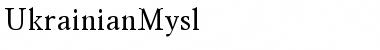 Download UkrainianMysl Regular Font