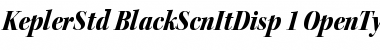 Download Kepler Std Black Semicondensed Italic Display Font Title Preview