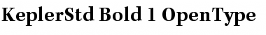 Download Kepler Std Bold Font Title Preview