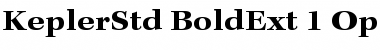 Download Kepler Std Bold Extended Font Title Preview