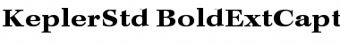 Download Kepler Std Bold Extended Caption Font Title Preview