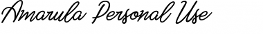Download Amarula Personal Use Regular Font Title Preview