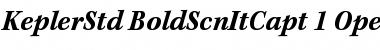 Download Kepler Std Bold Semicondensed Italic Caption Font Title Preview