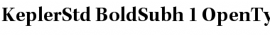 Download Kepler Std Bold Subhead Font Title Preview
