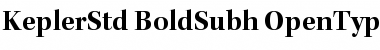 Download Kepler Std Bold Subhead Font Title Preview