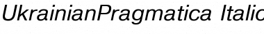 Download UkrainianPragmatica Italic Font