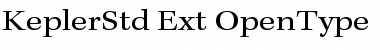 Download Kepler Std Extended Font Title Preview
