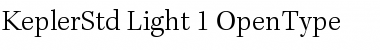 Download Kepler Std Light Font Title Preview