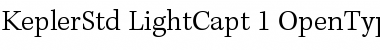 Download Kepler Std Light Caption Font Title Preview