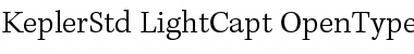Download Kepler Std Light Caption Font Title Preview