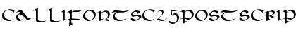 Download CallifontsC25PostScript Regular Font