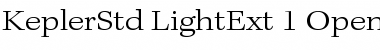 Download Kepler Std Light Extended Font Title Preview