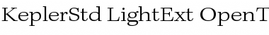 Download Kepler Std Light Extended Font Title Preview