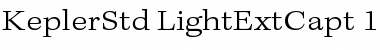 Download Kepler Std Light Extended Caption Font Title Preview