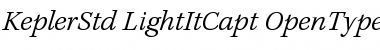 Download Kepler Std Light Italic Caption Font Title Preview