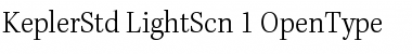 Download Kepler Std Light Semicondensed Font Title Preview