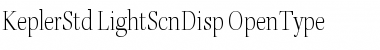 Download Kepler Std Light Semicondensed Display Font Title Preview