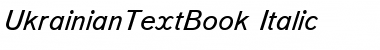 Download UkrainianTextBook Italic Font