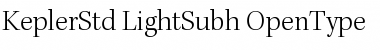 Download Kepler Std Light Subhead Font Title Preview