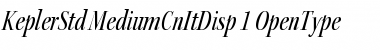Download Kepler Std Medium Condensed Italic Display Font Title Preview