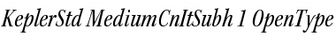 Download Kepler Std Medium Condensed Italic Subhead Font Title Preview