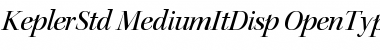 Download Kepler Std Medium Italic Display Font Title Preview