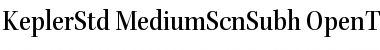 Download Kepler Std Medium Semicondensed Subhead Font Title Preview