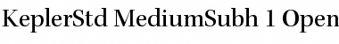 Download Kepler Std Medium Subhead Font Title Preview