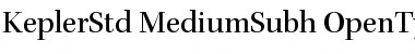 Download Kepler Std Medium Subhead Font Title Preview