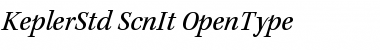 Download Kepler Std Semicondensed Italic Font Title Preview