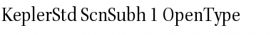 Download Kepler Std Semicondensed Subhead Font Title Preview