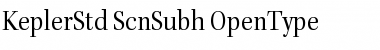 Download Kepler Std Semicondensed Subhead Font Title Preview
