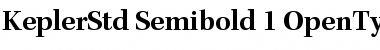 Download Kepler Std Semibold Font Title Preview