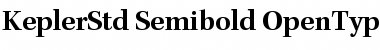 Download Kepler Std Semibold Font Title Preview