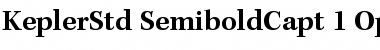 Download Kepler Std Semibold Caption Font Title Preview