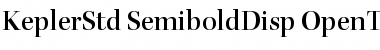 Download Kepler Std Semibold Display Font Title Preview